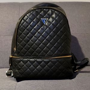 Guess Black Quilted Backpack